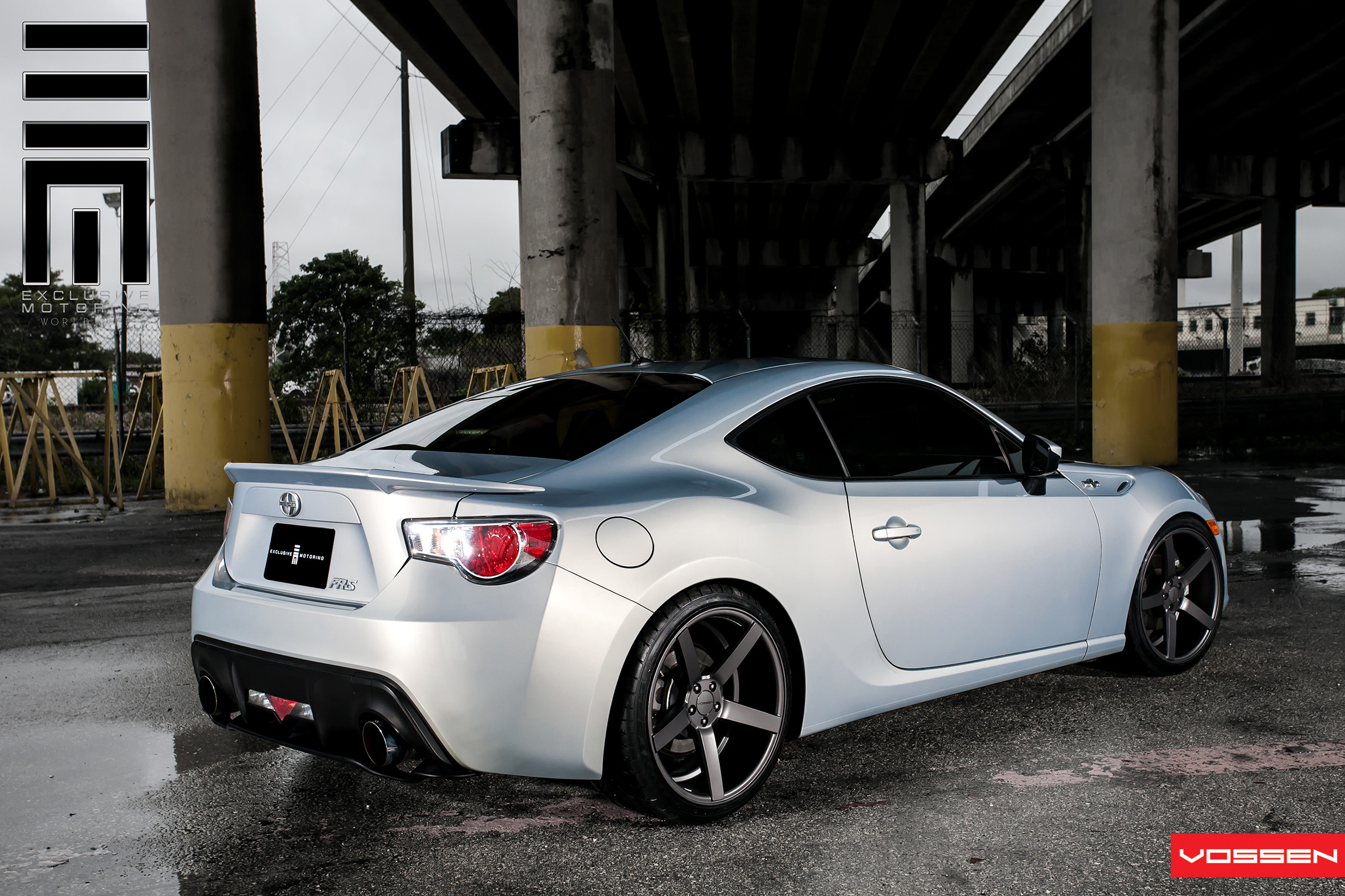 Custom Rear Diffuser on Silver Scion FR-S - Photo by Vossen