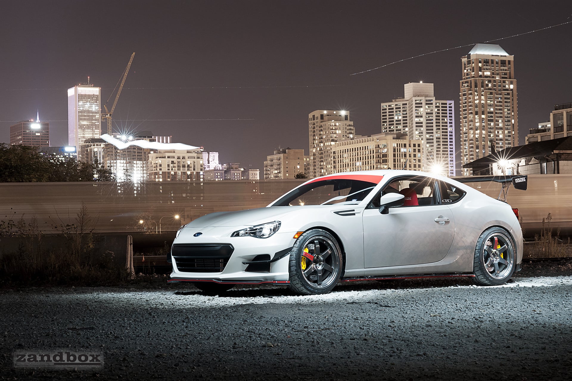Carbon Fiber Canards on White Subaru BRZ - Photo by zandbox