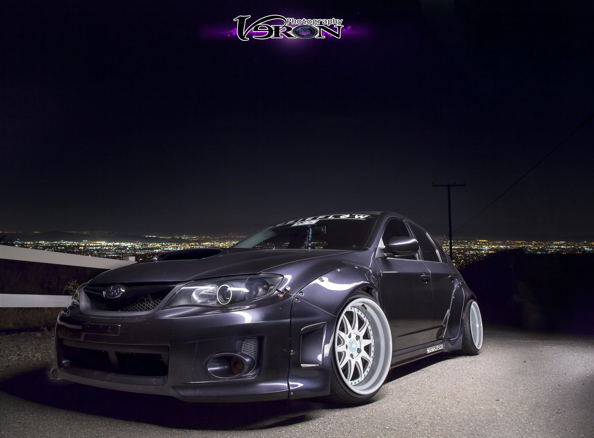 Black Subaru WRX with Custom Body Kit - Photo by Manuel Veron