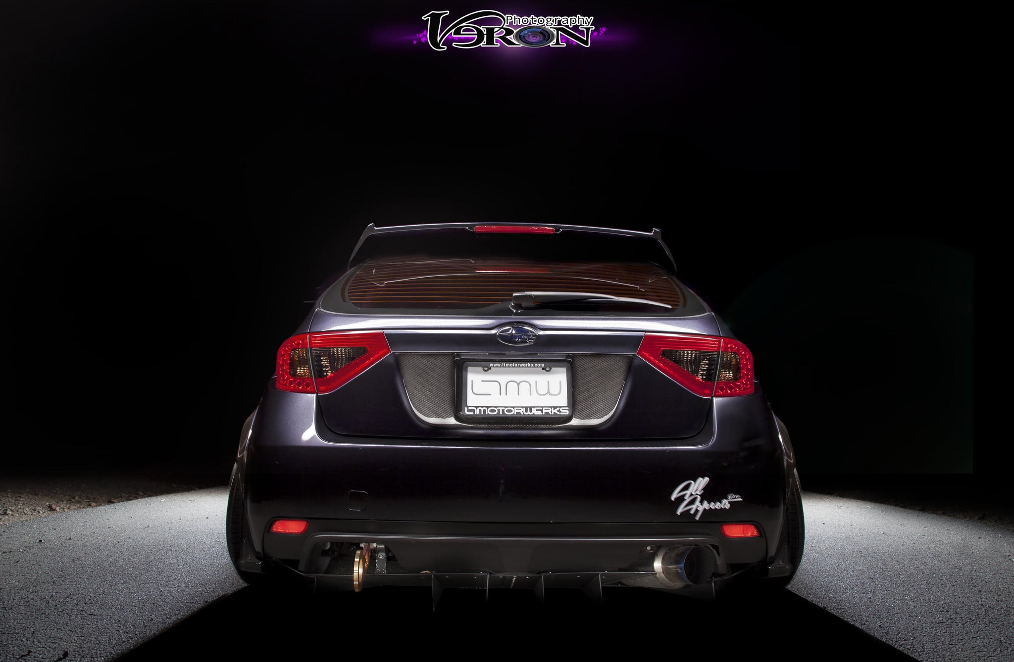 Black Subaru WRX with Custom Rear Diffuser - Photo by Manuel Veron