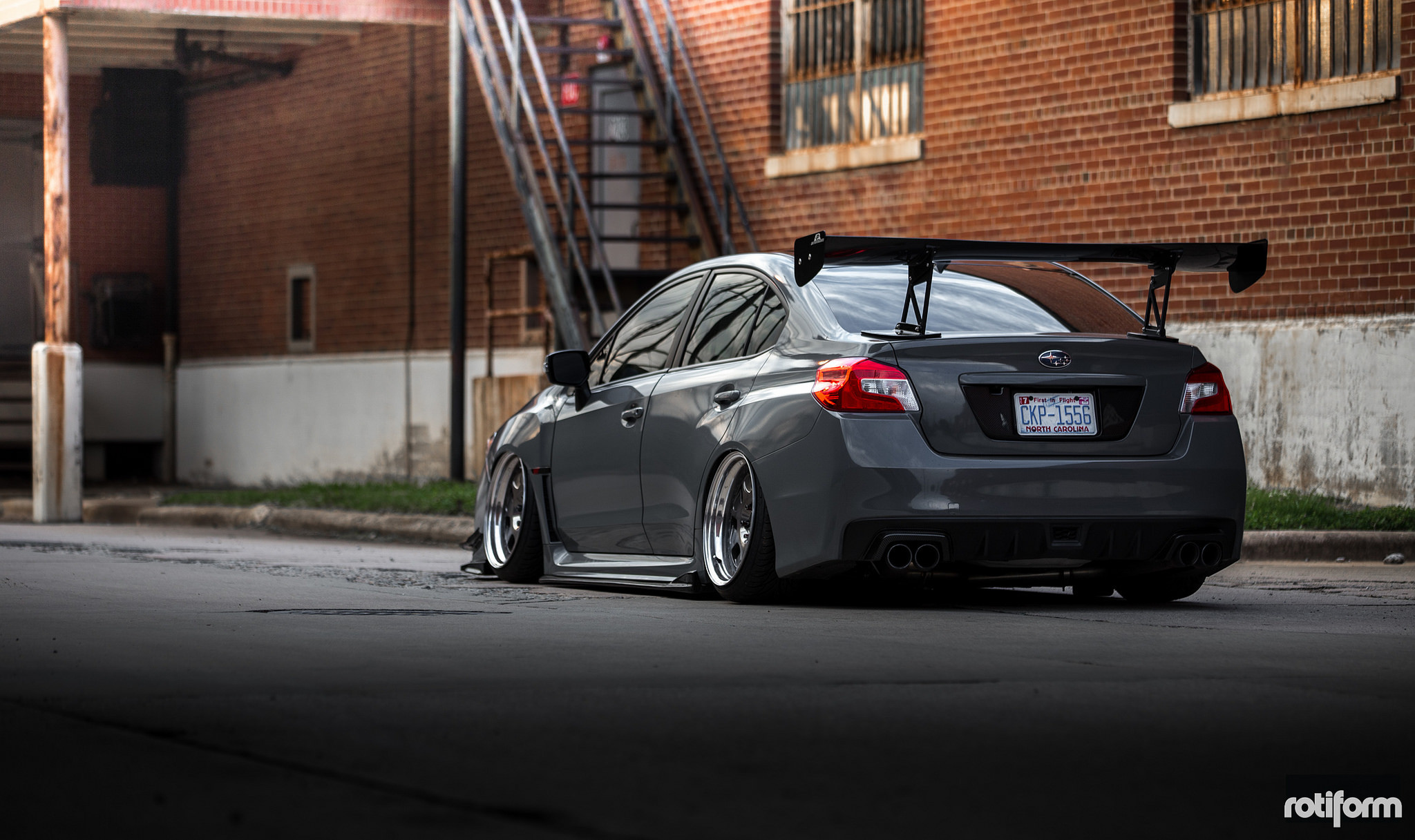 Subau WRX STi Sedan Racing Spoiler - Photo by Rotiform