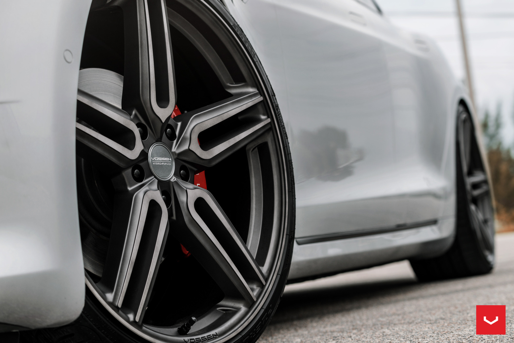 Vossen Forged Wheels on Gray Tesla Model S - Photo by Vossen