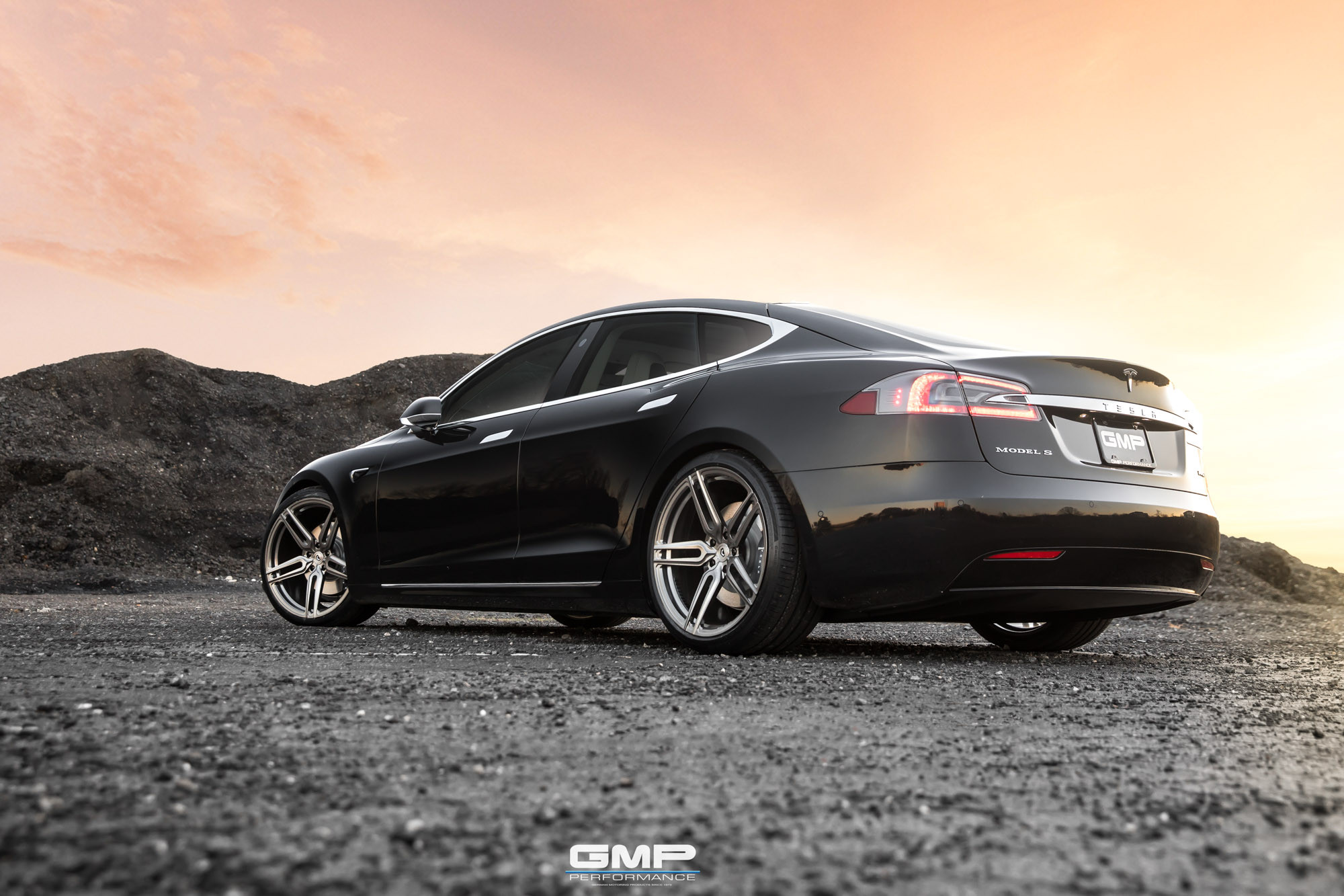 Custom Black Tesla Model S Side Skirts - Photo by Vossen