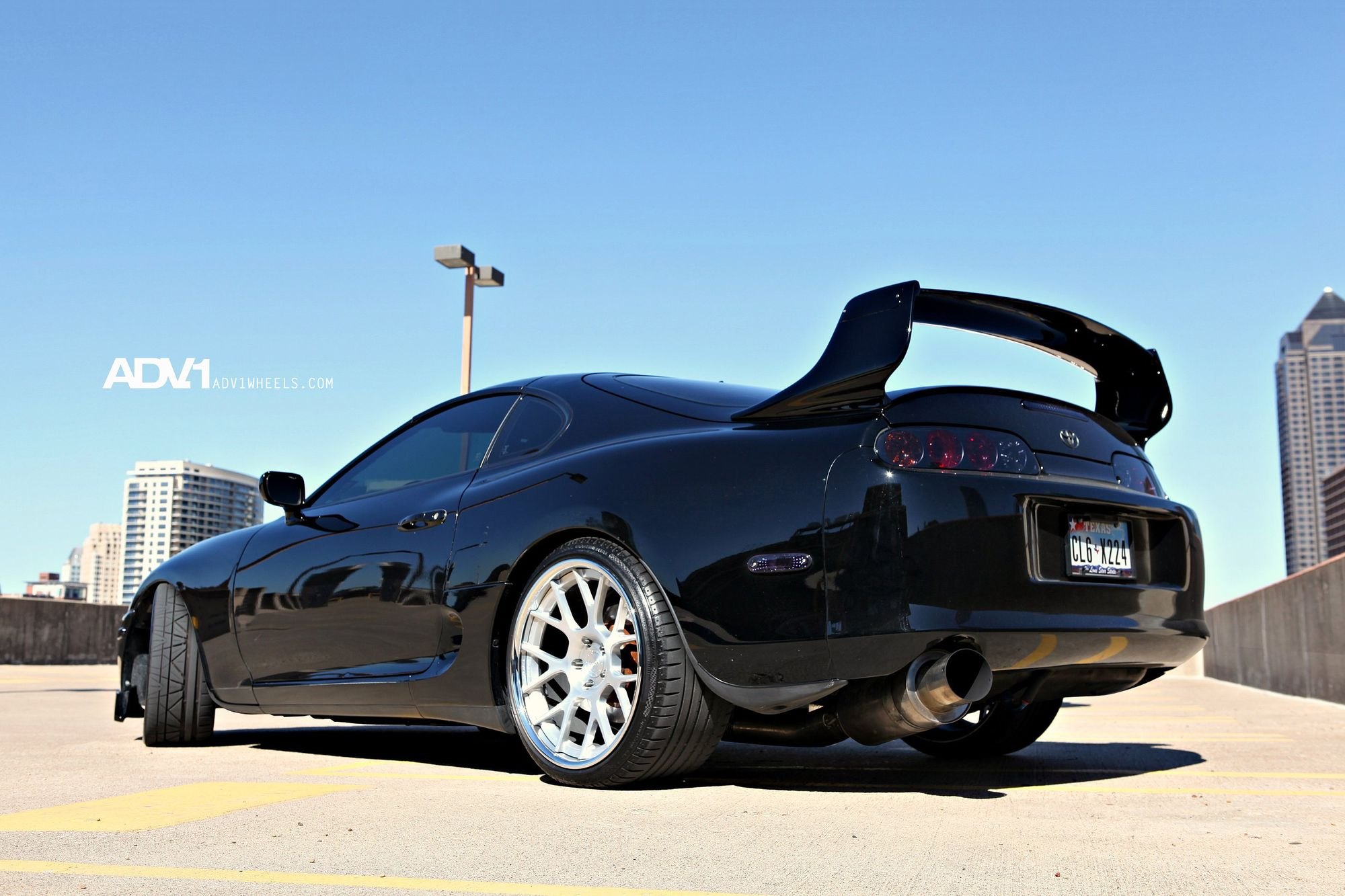 L a cars. Toyota Supra. Toyota Supra Black.