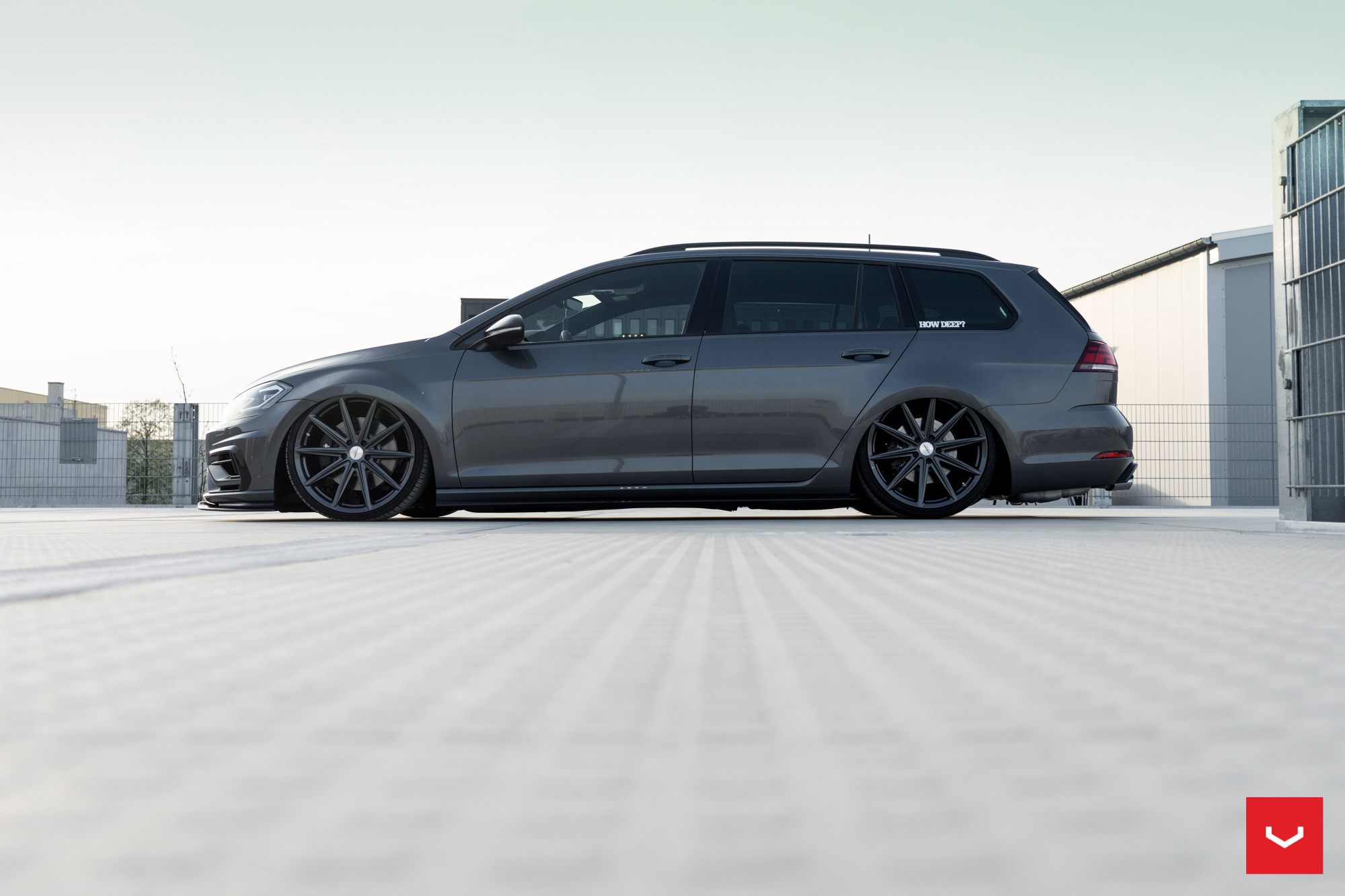 Slammed VW Golf Sportwagon - Photo by Vossen