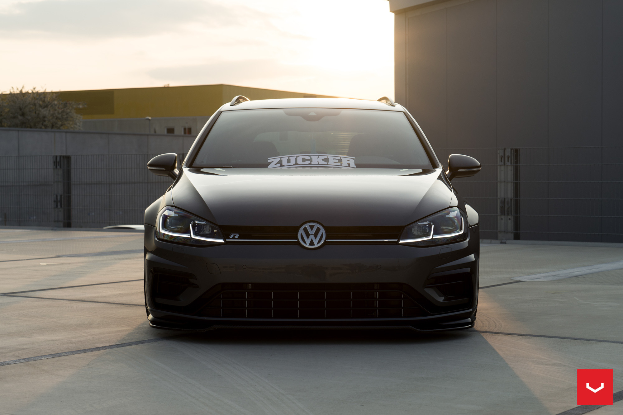 VW Golf R LED Headlights - Photo by Vossen