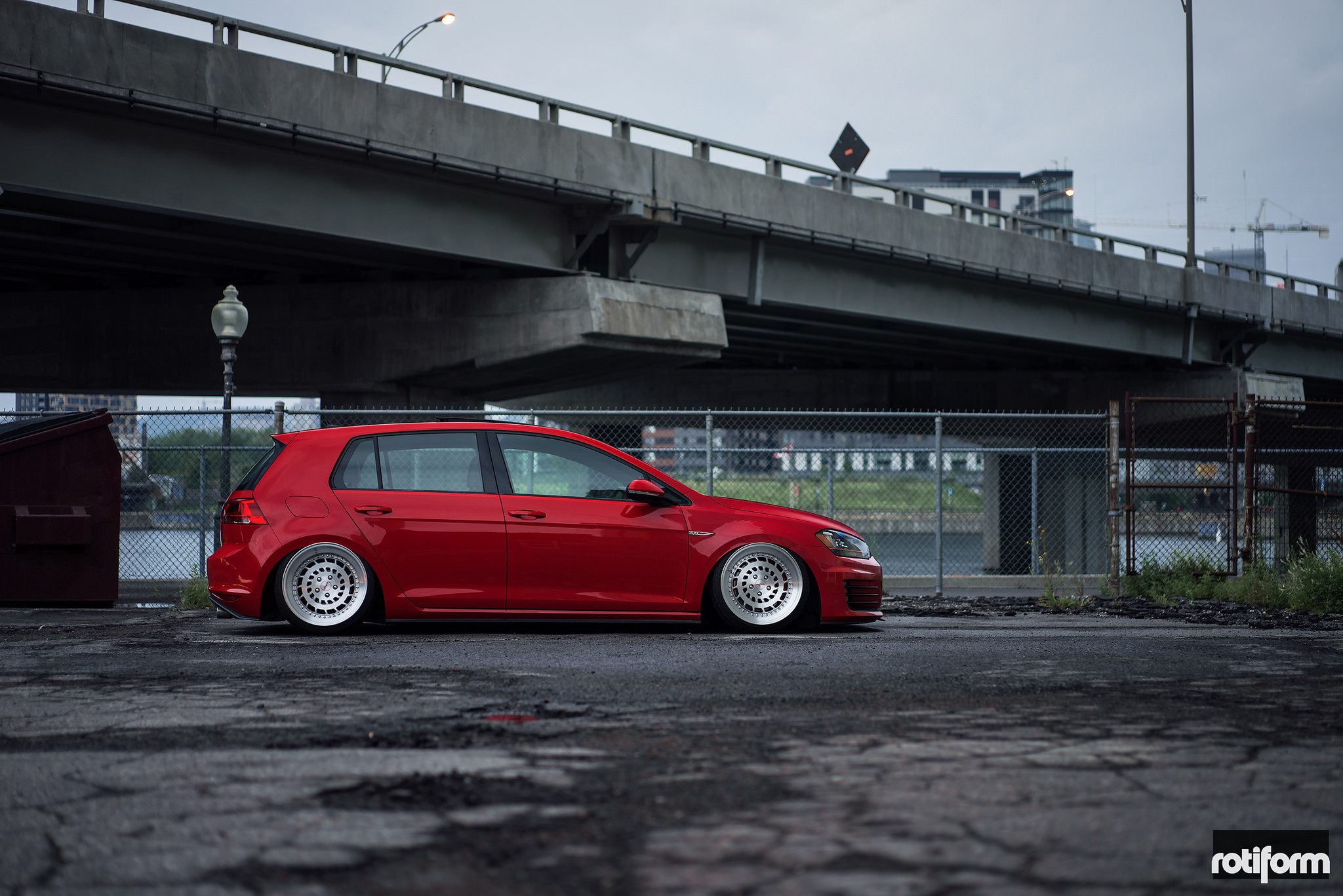 Stanced VW Golf GTi 5-Door Hatchback - Photo by Rotiform