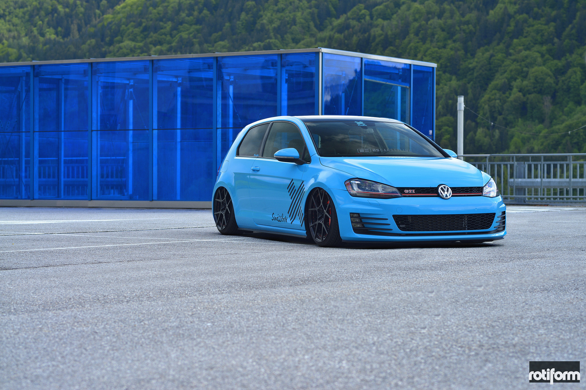 Swissbox VW GOLF GTi on Rotiform Custom Wheels - Photo by Rotiform