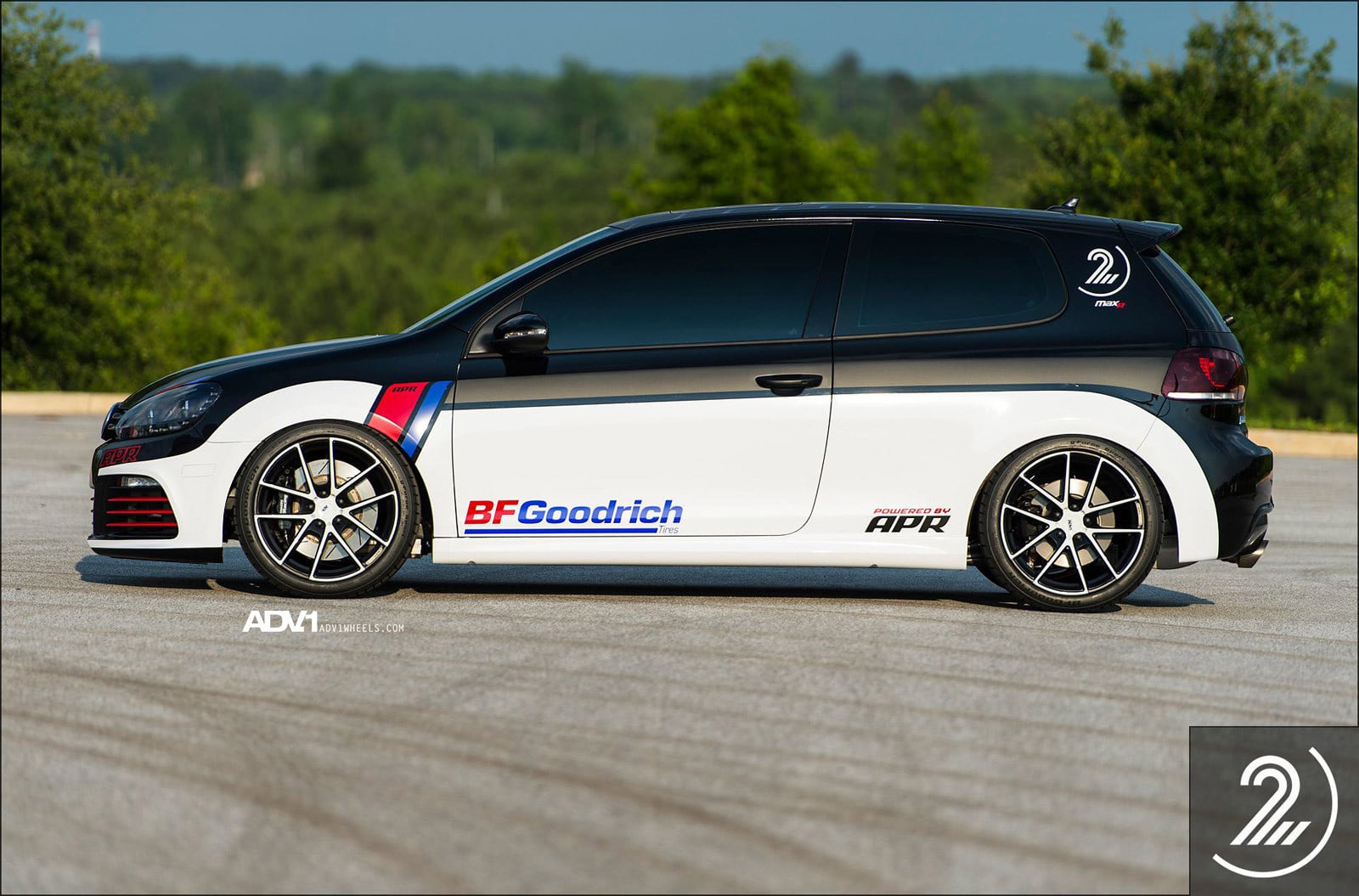 VW Golf with Custom APR Exhaust System - Photo by ADV.1