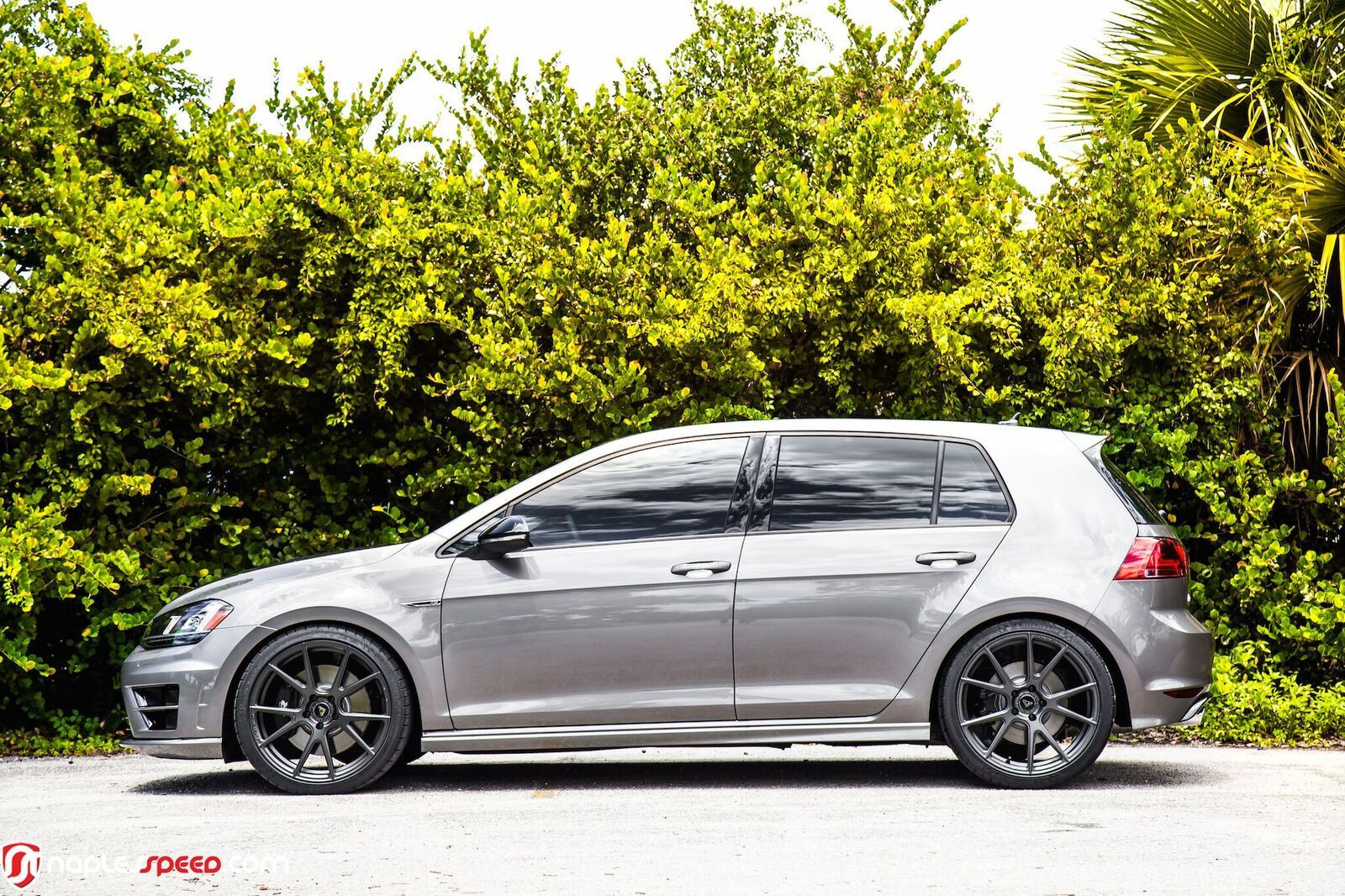 Gray VW Golf with Custom Side Skirts - Photo by Vorstiner