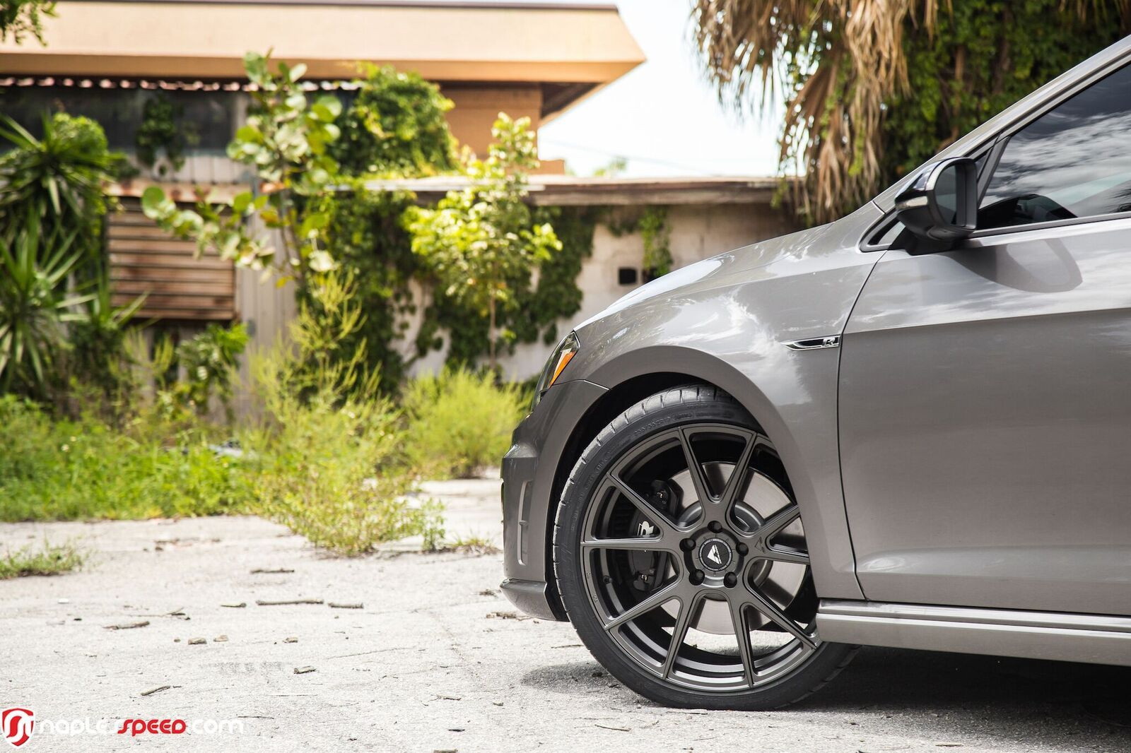 Vorsteiner Forged Rims on Gray VW Golf - Photo by Vorstiner