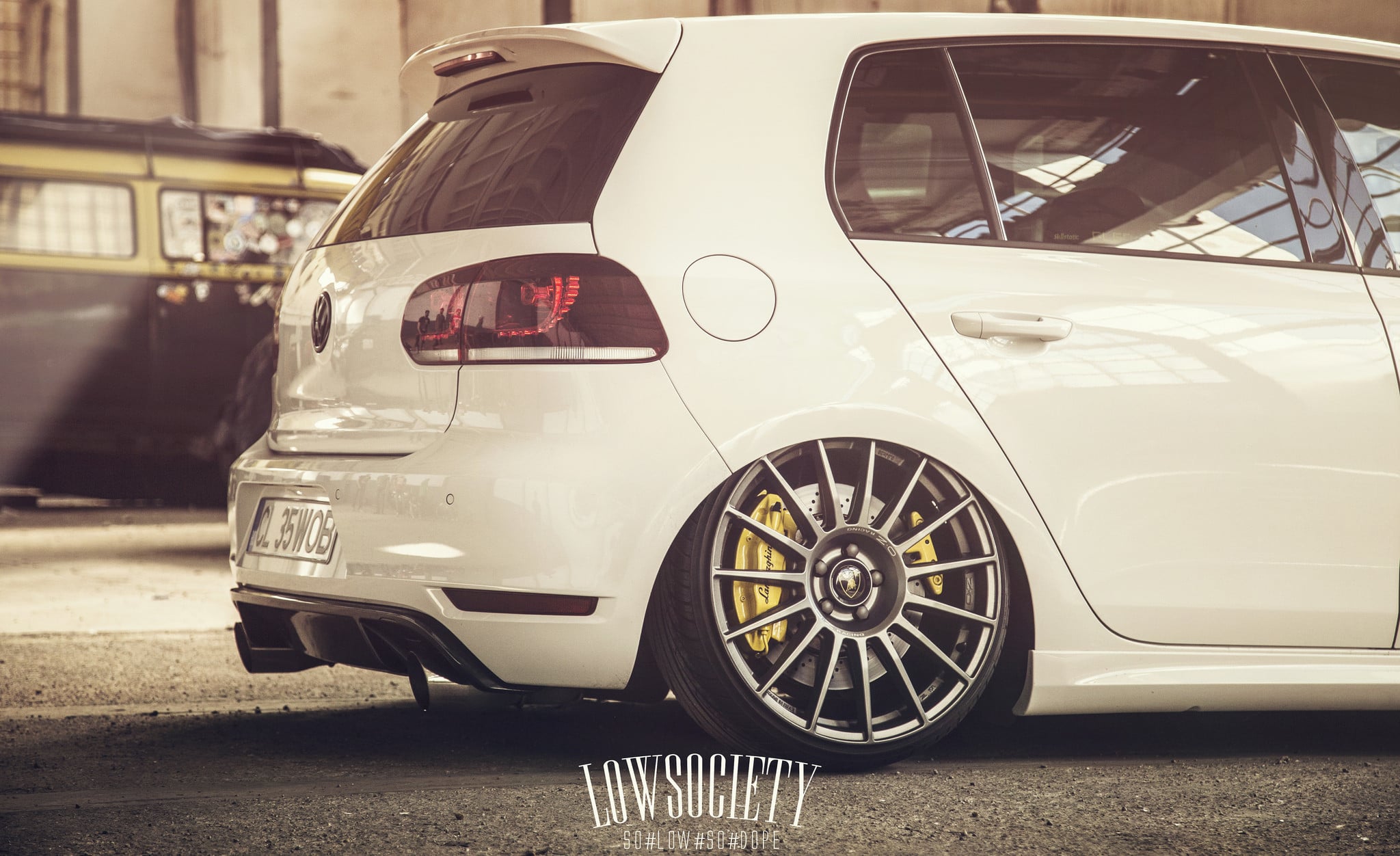 White VW Golf with Aftermarket Rear Diffuser - Photo by Ciprian Mihai