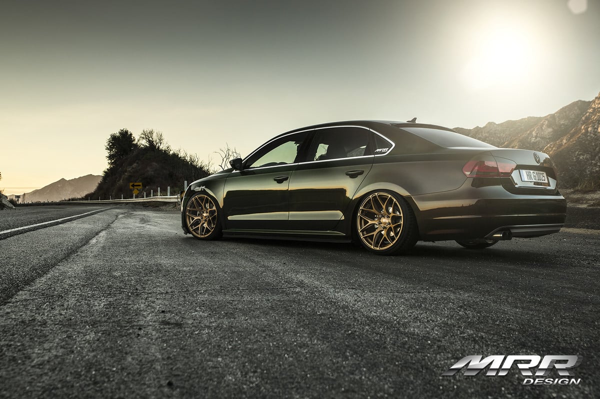 Stanced VW Passat On MRR Custom Wheels - Photo by MRR