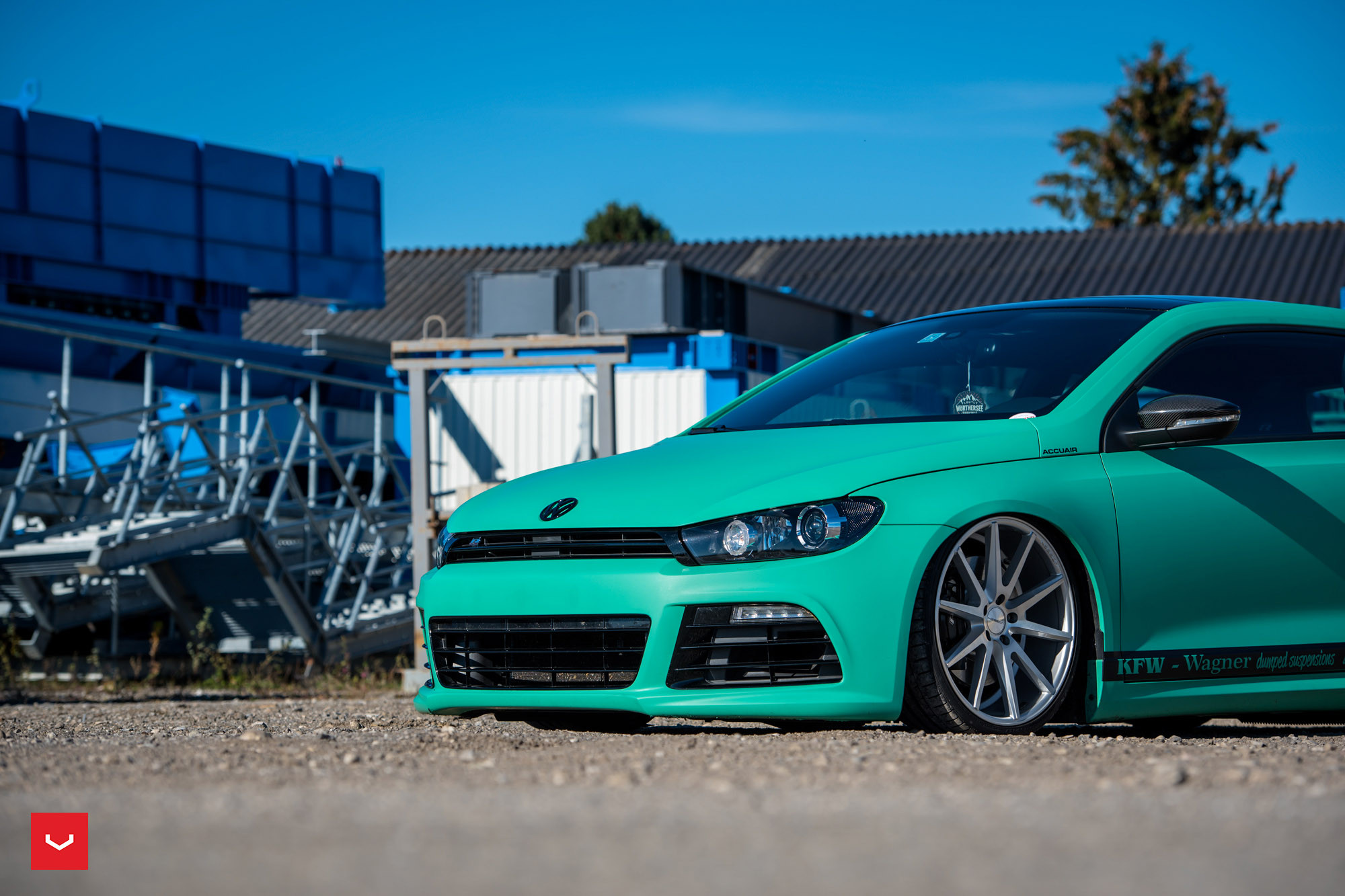 VW Scirocco on Air Suspension - Photo by Vossen
