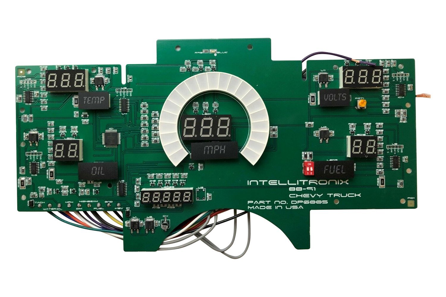 Intellitronix Dp T Direct Fit Led Digital Gauge Panel Teal