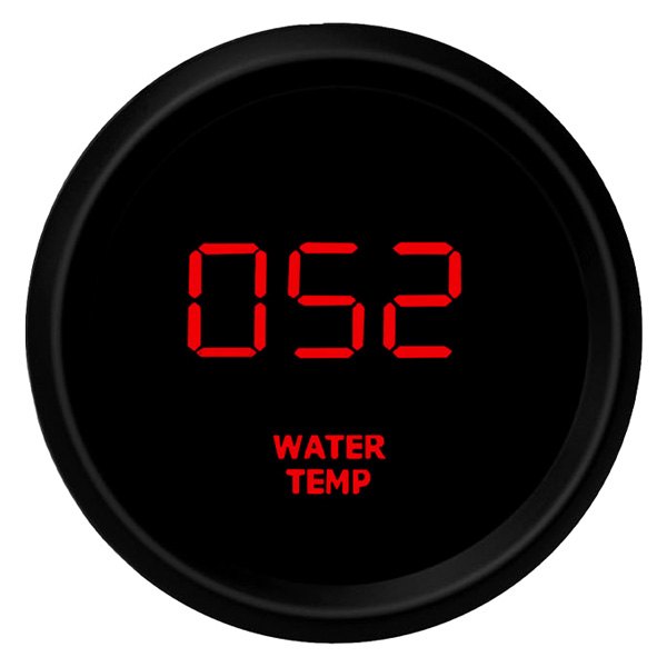 Intellitronix Universal Digital Bargraph Water Temperature Gauge Red 