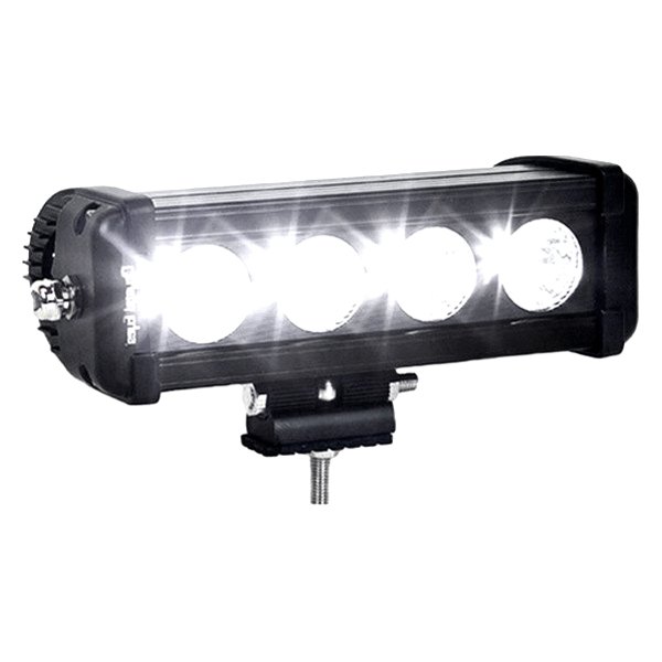 1 Row 4 LED, 40W. 25-Degree. B3-Bottom Mount, Smooth IPCW 8040-25 8 LED Flood Light Bar