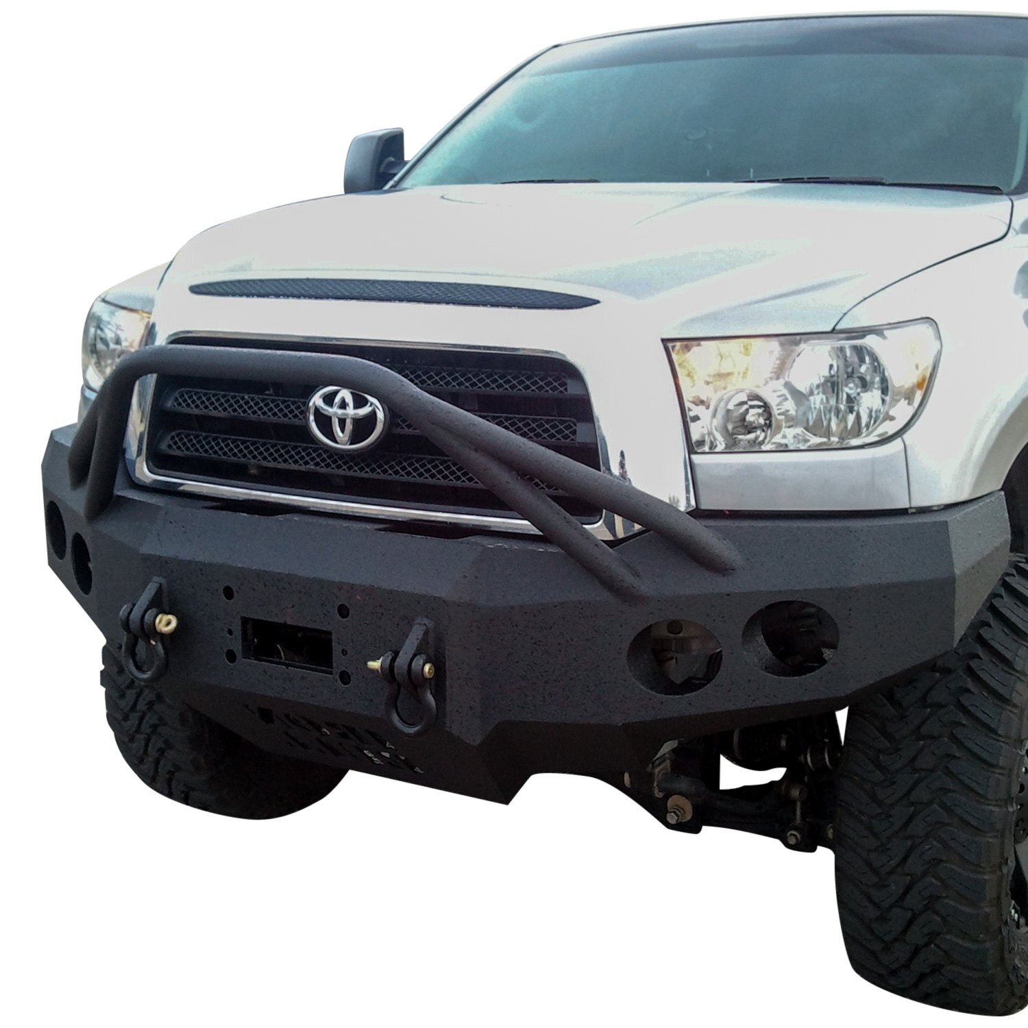 Iron Bull Bumpers® - Toyota Tundra 2007 Full Width Black Front Winch HD ...