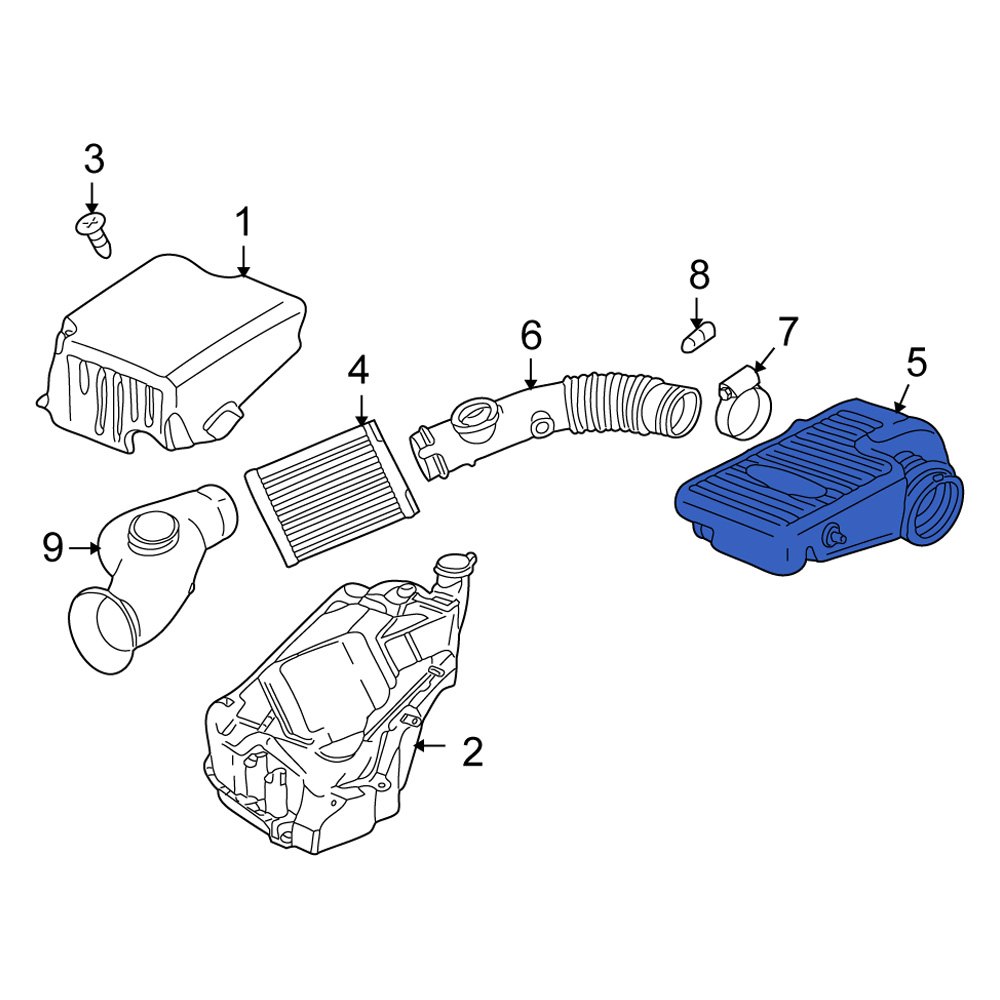 Isuzu OE 8151762390 Engine Air Intake Resonator