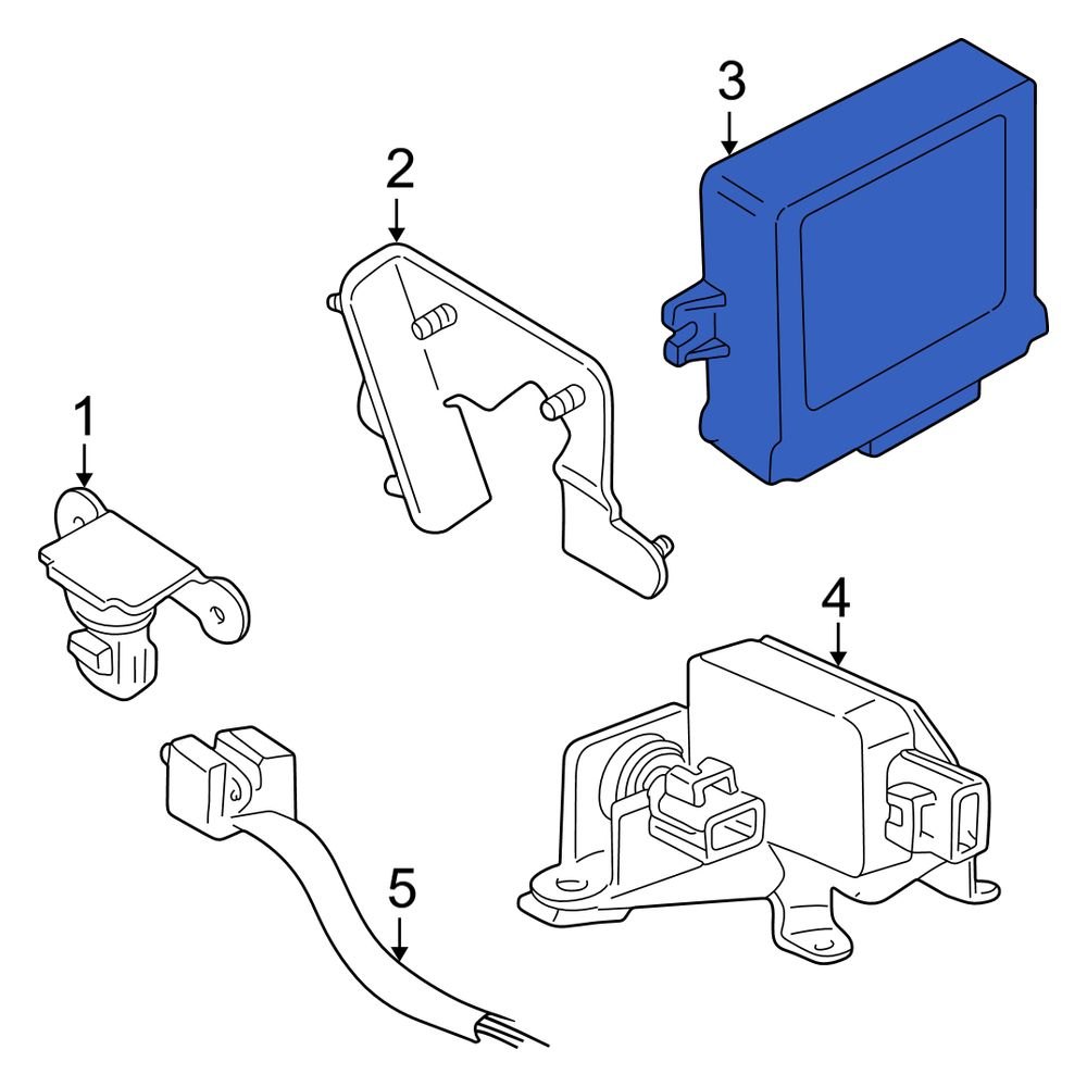 Jaguar OE XR843133 Active Suspension Control Module