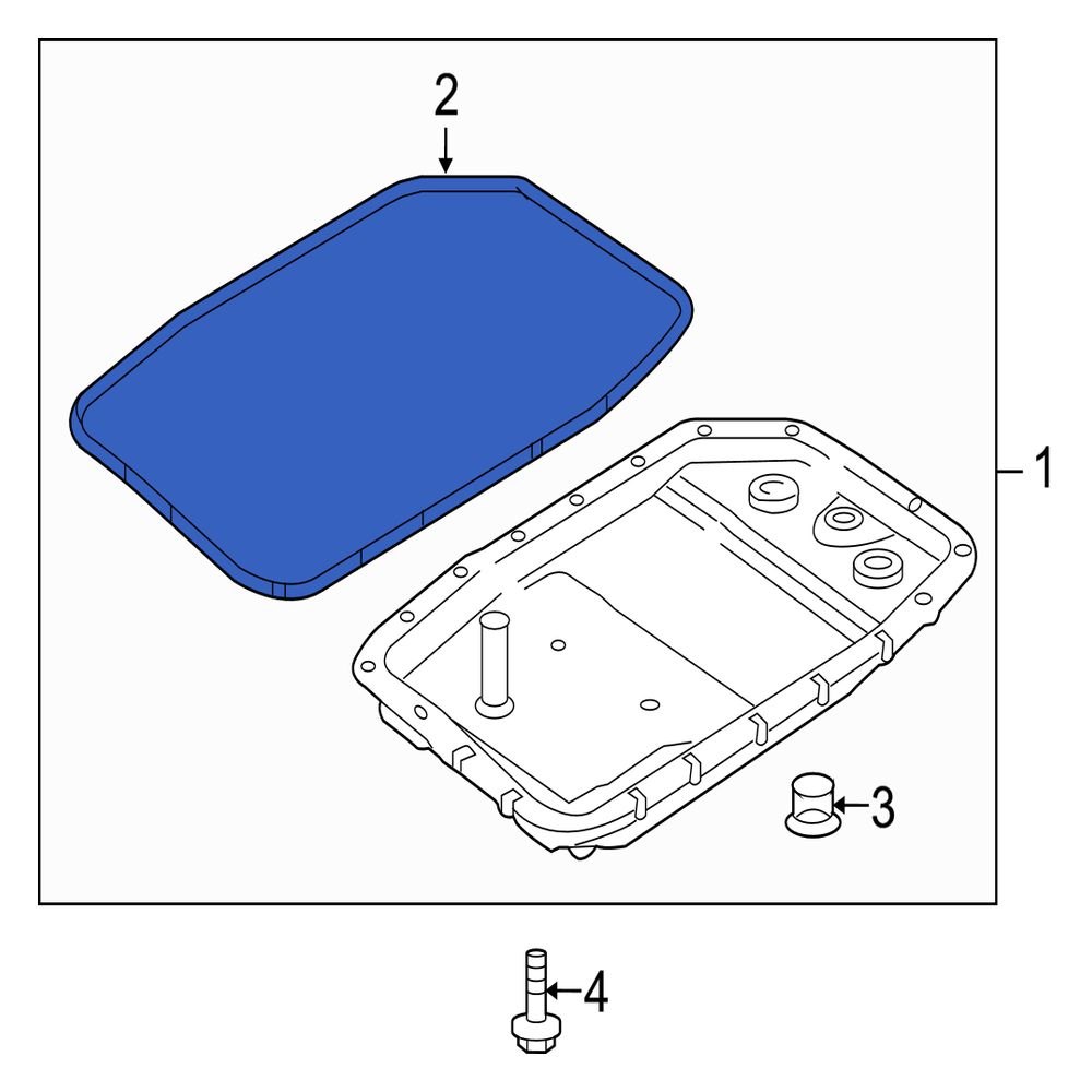 Jaguar OE C2C6714 Transmission Oil Pan Gasket