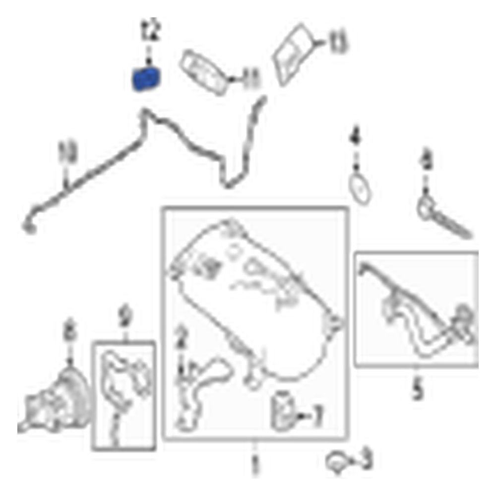 Jaguar OE T4N4301 Fuel Tank Vent Hose Clamp