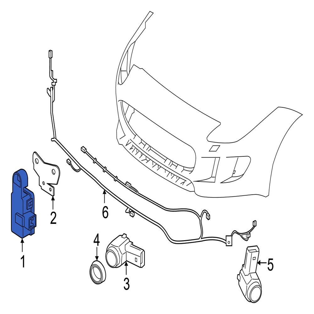 Jaguar OE T2H6173 Ambient Air Quality Sensor