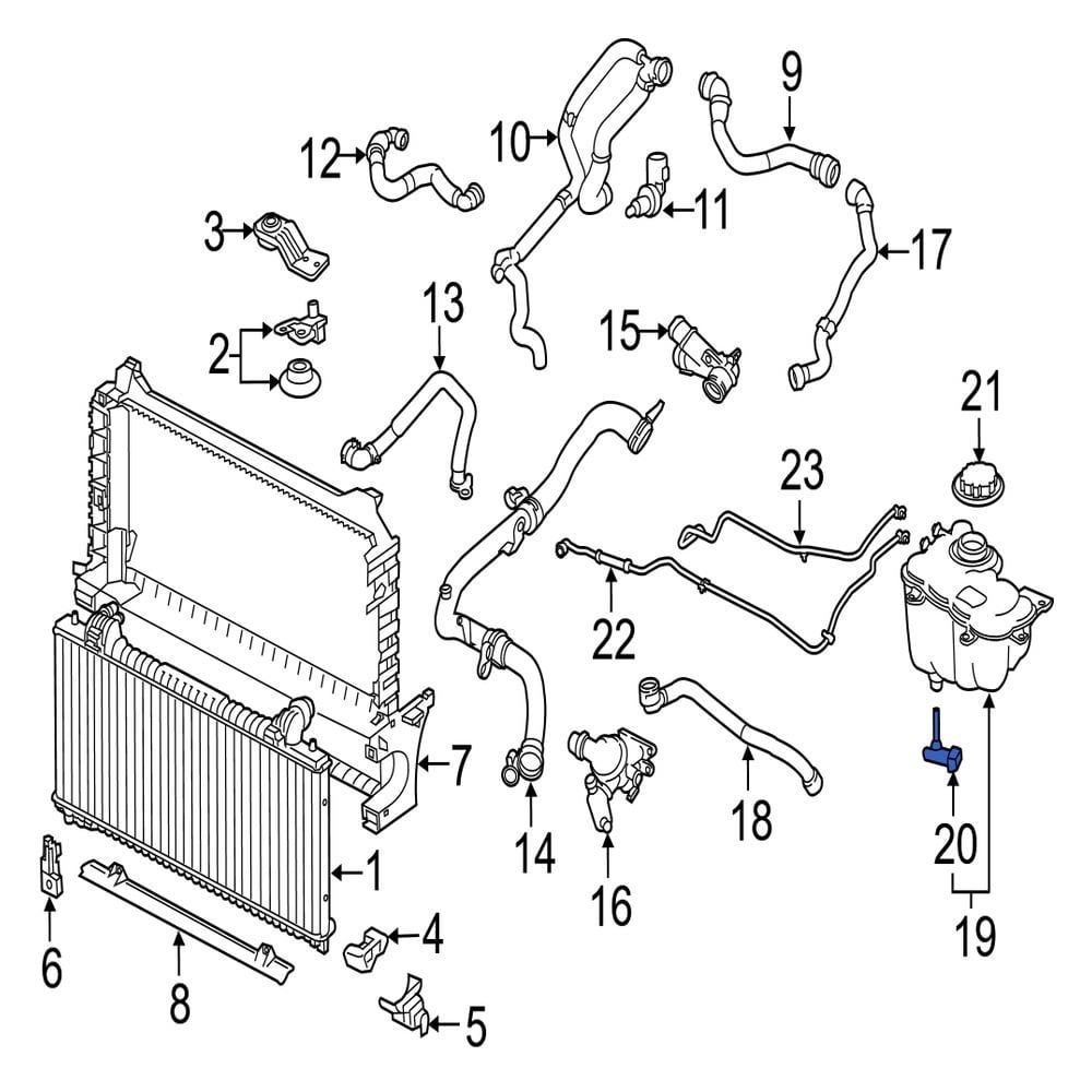 Jaguar OE C2Z6566 - Engine Coolant Level Sensor