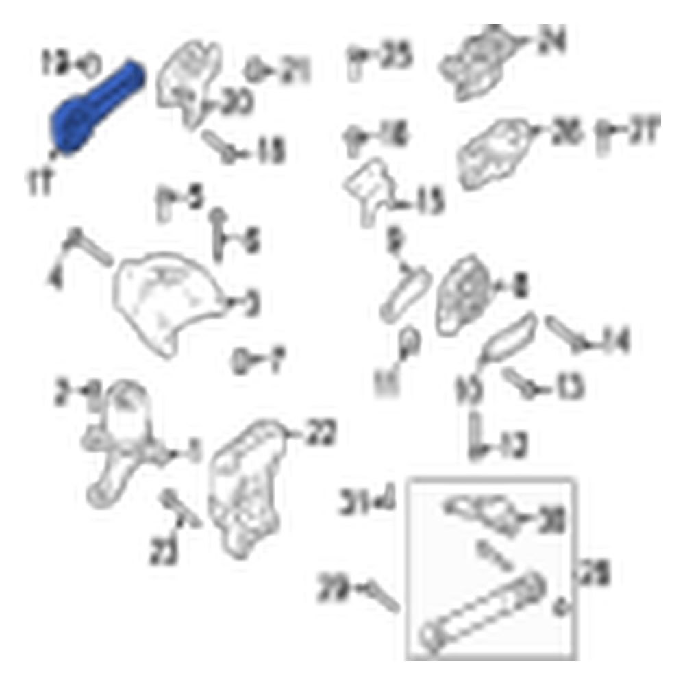 Jaguar OE J9C1511 Engine Torque Strut