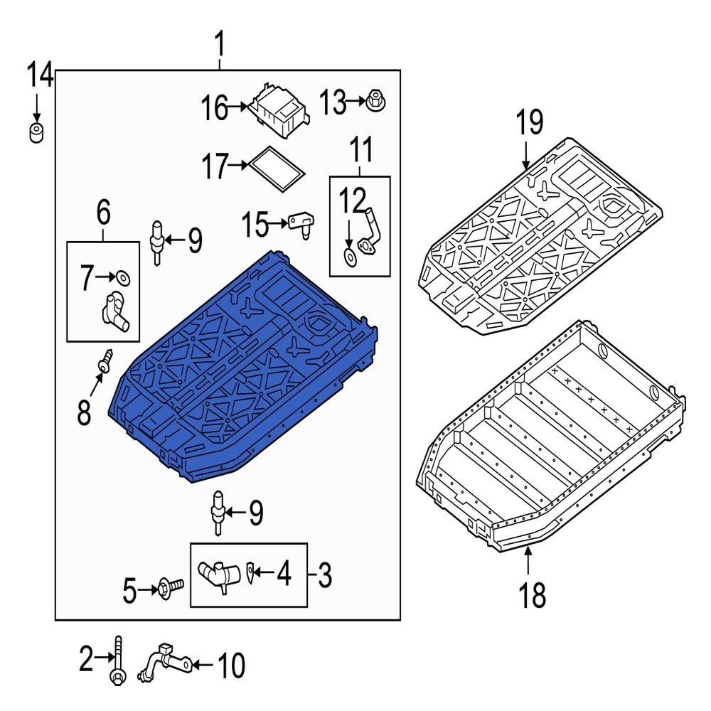Jaguar OE T4K16370 Drive Motor Battery Pack Assembly