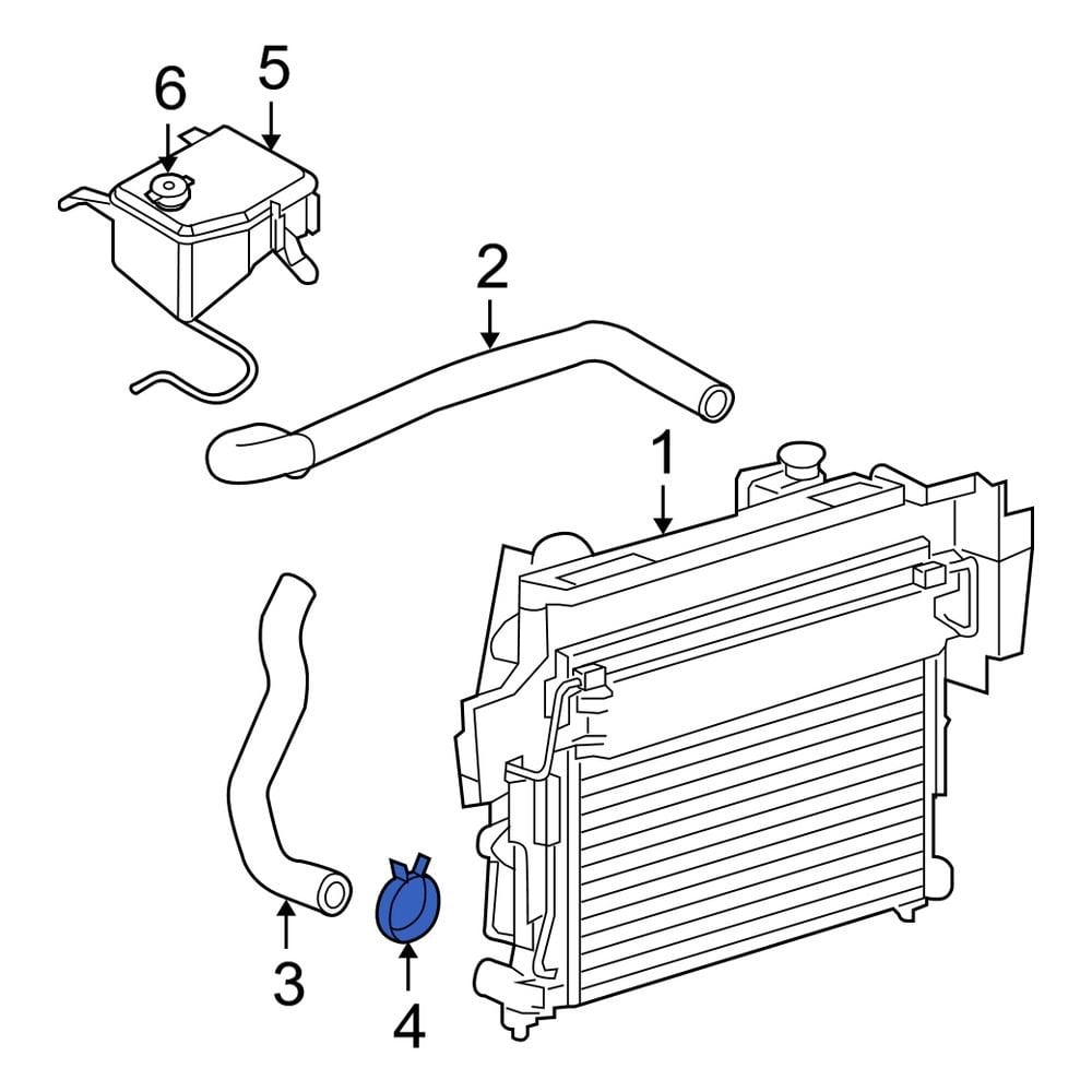 Jeep OE 55037660AA Lower Radiator Hose Clamp