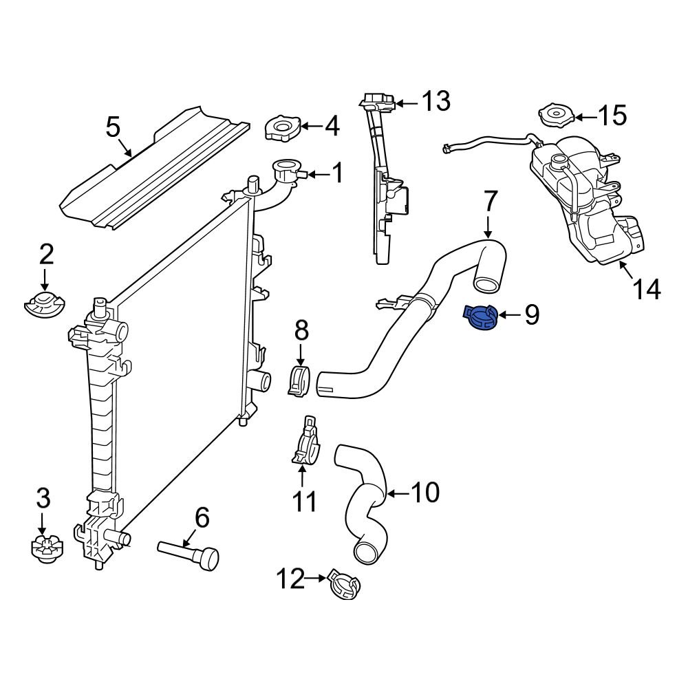 Jeep OE 55056415AA Radiator Hose Clamp