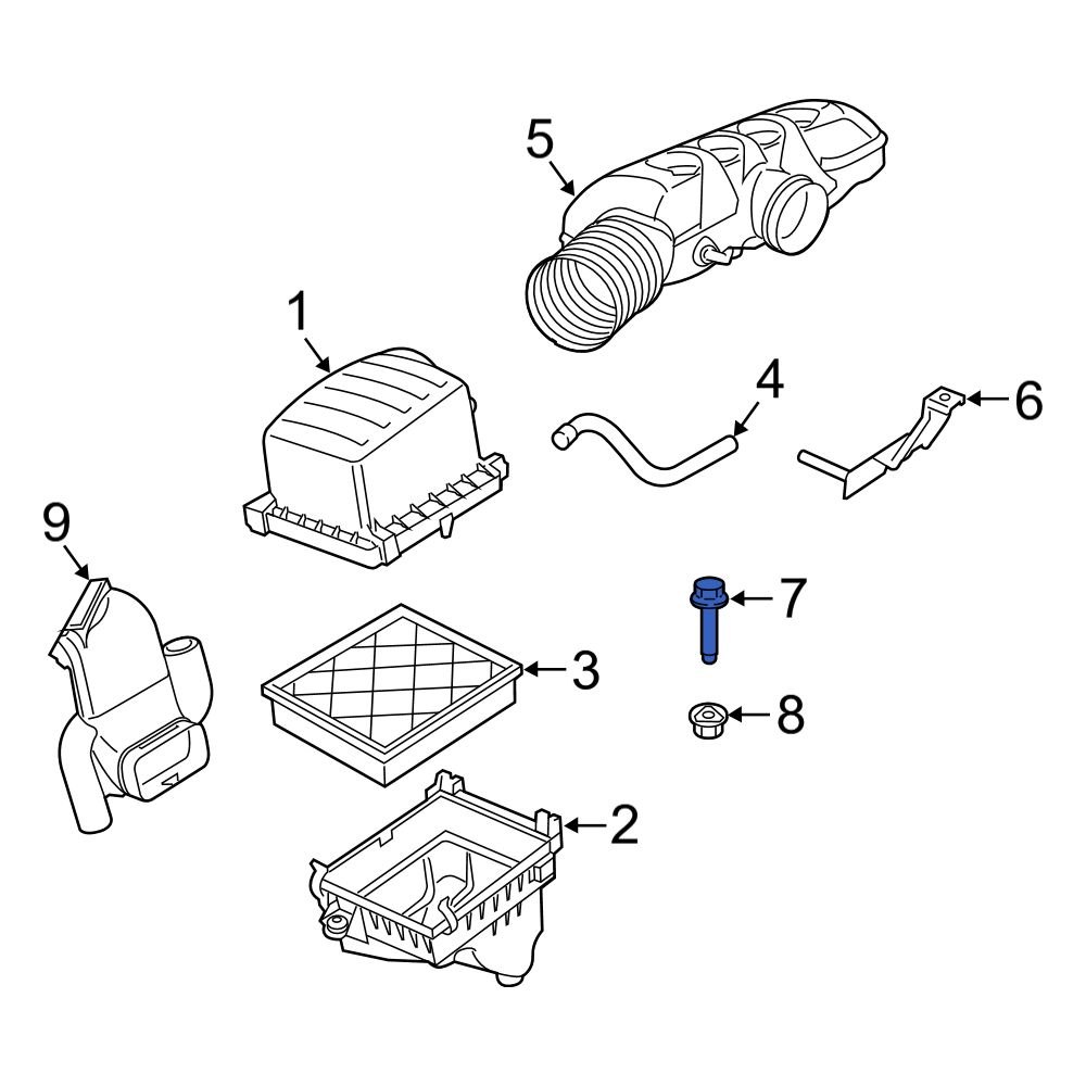 Jeep OE 6510189AA Engine Air Intake Resonator Bolt