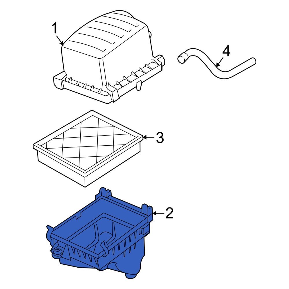 Jeep OE 68142929AA Air Filter Housing