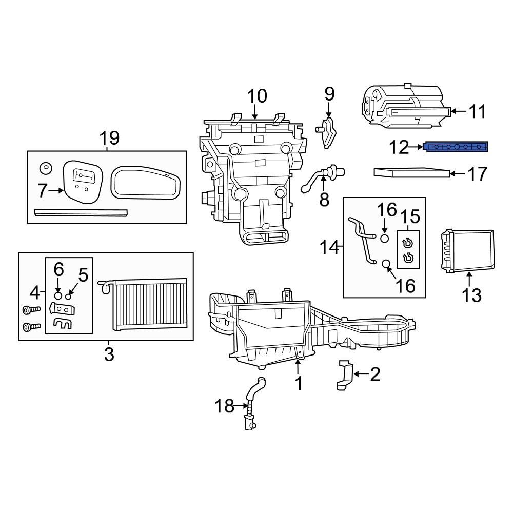 Jeep OE 68079489AB HVAC Mode Door
