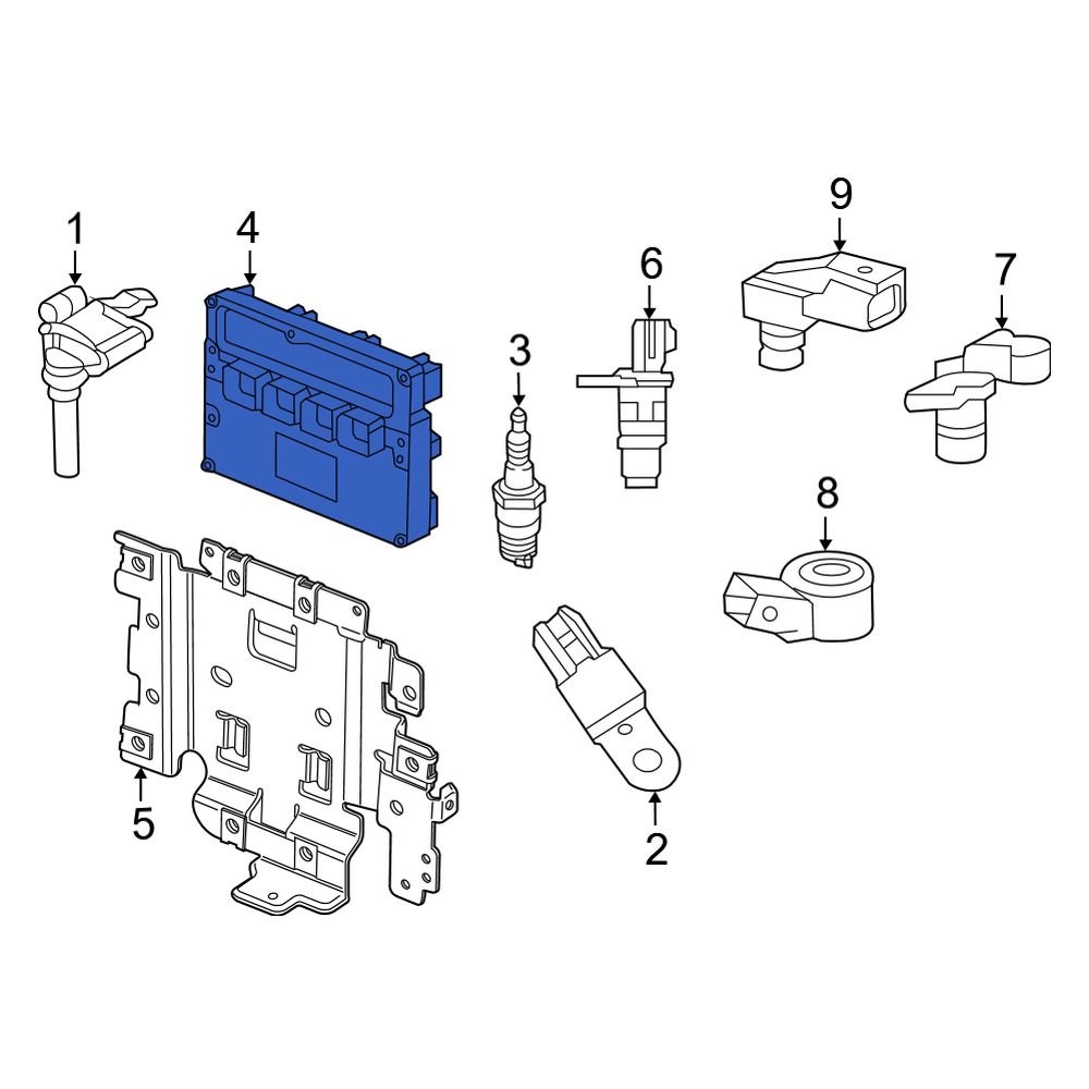 Jeep OE 68377858AB Engine Control Module (ECM)