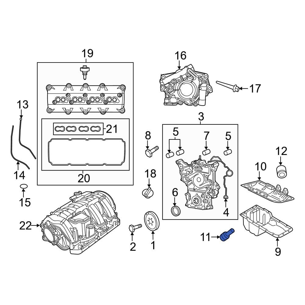 Jeep OE 6513414AA - Engine Oil Drain Plug