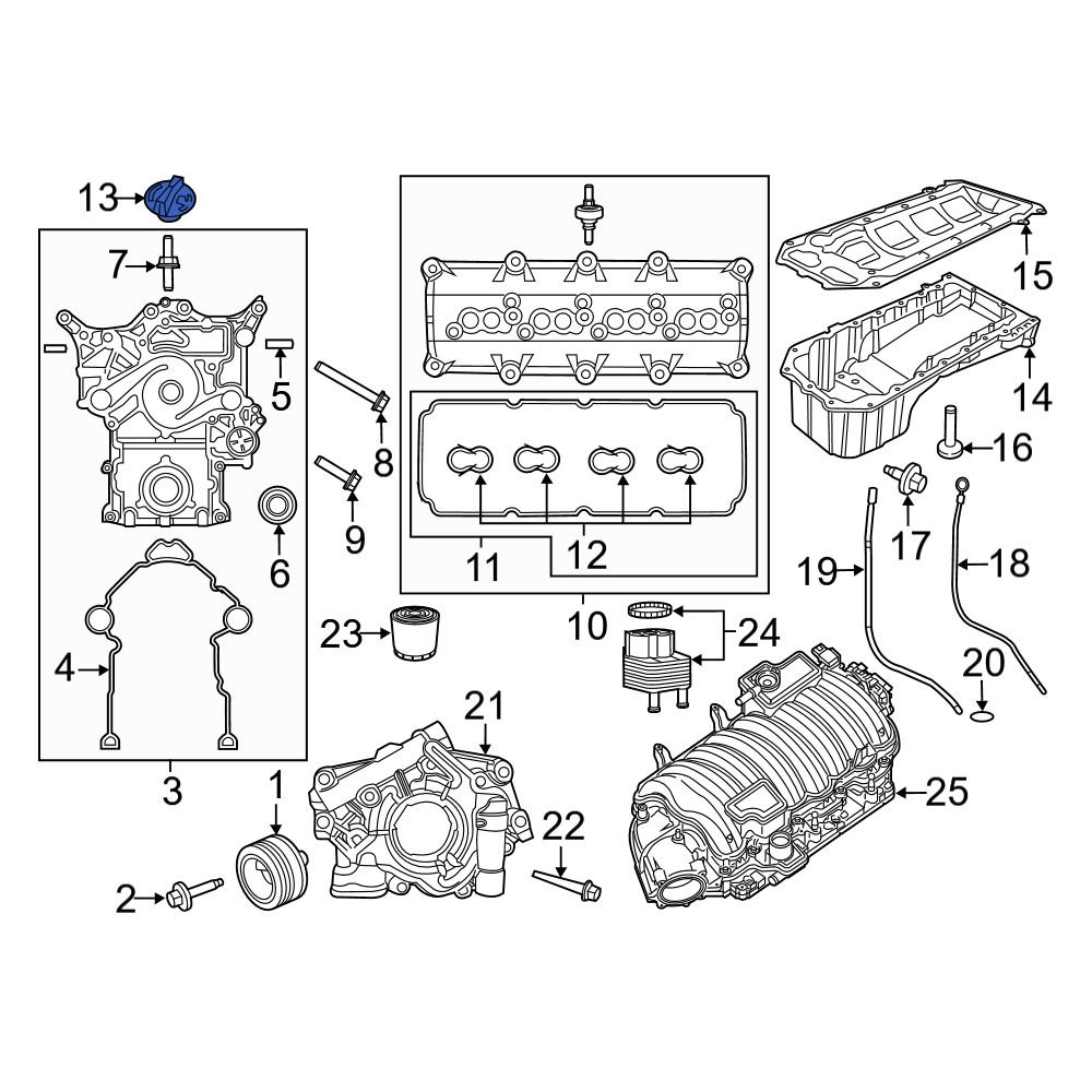 Jeep OE 4884819AE - Engine Oil Filler Cap