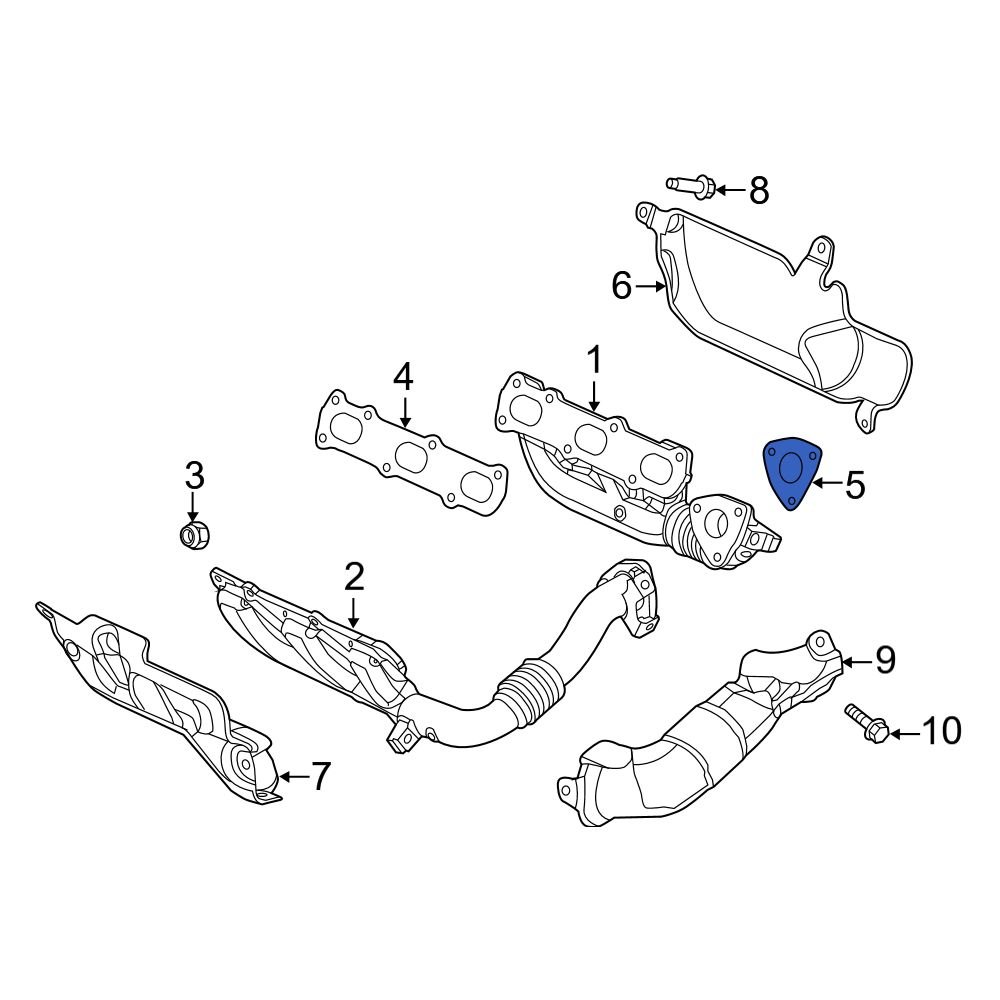 Jeep OE 68350252AA Catalytic Converter Seal