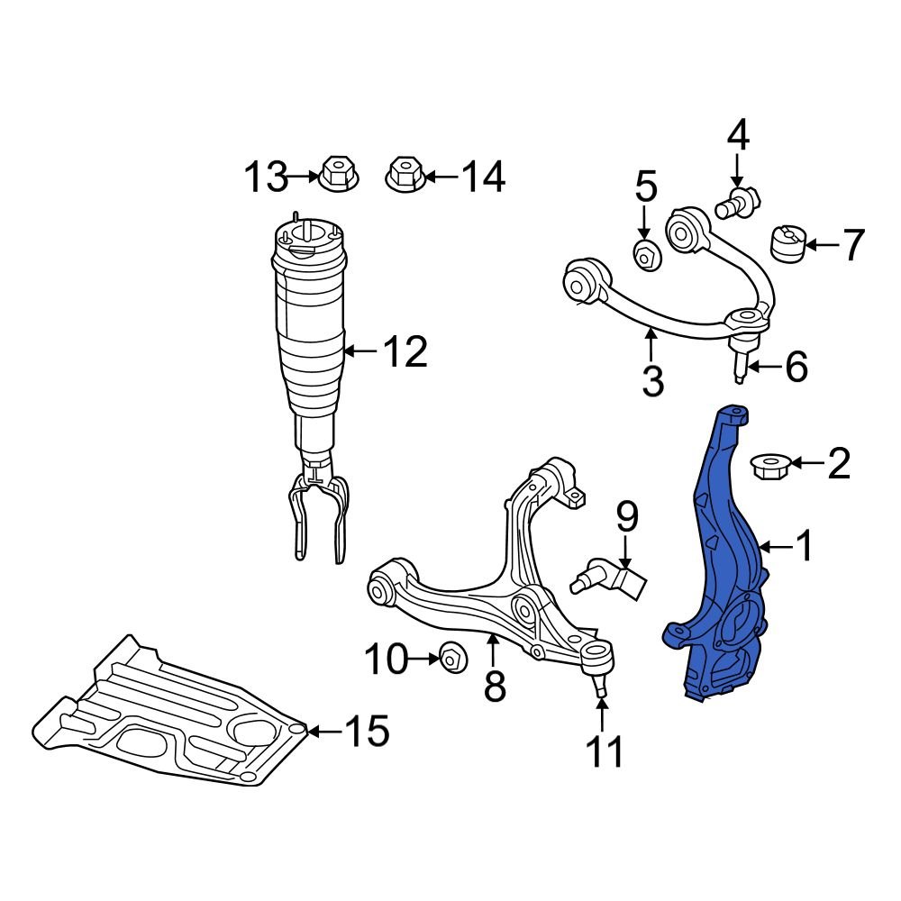 Jeep OE 4877659AD - Left Steering Knuckle