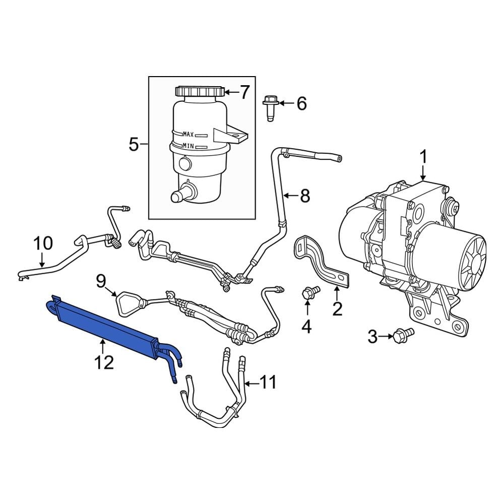 Jeep OE 68069651AC - Power Steering Cooler