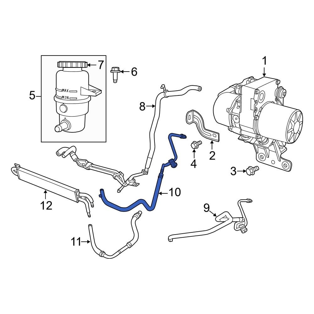 Jeep OE 52124656AH - Power Steering Pressure Hose