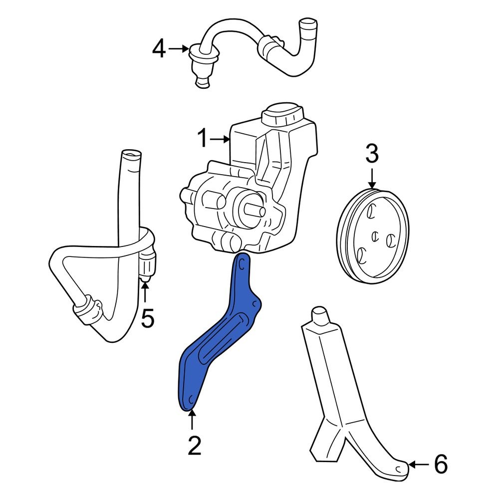 Jeep OE 4854157 Power Steering Pump Bracket