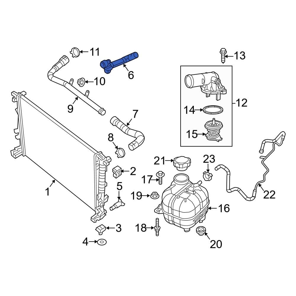 Jeep OE 68102138AG - Lower Radiator Coolant Hose