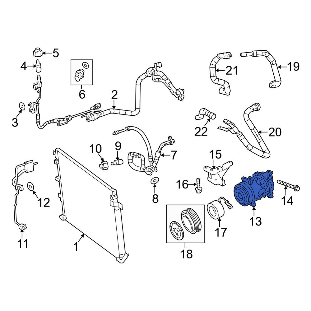 Jeep OE 68103197AE - A/C Compressor