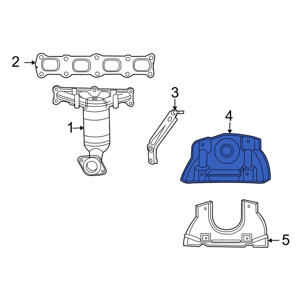 Jeep OE 4693348AC Exhaust Manifold Heat Shield