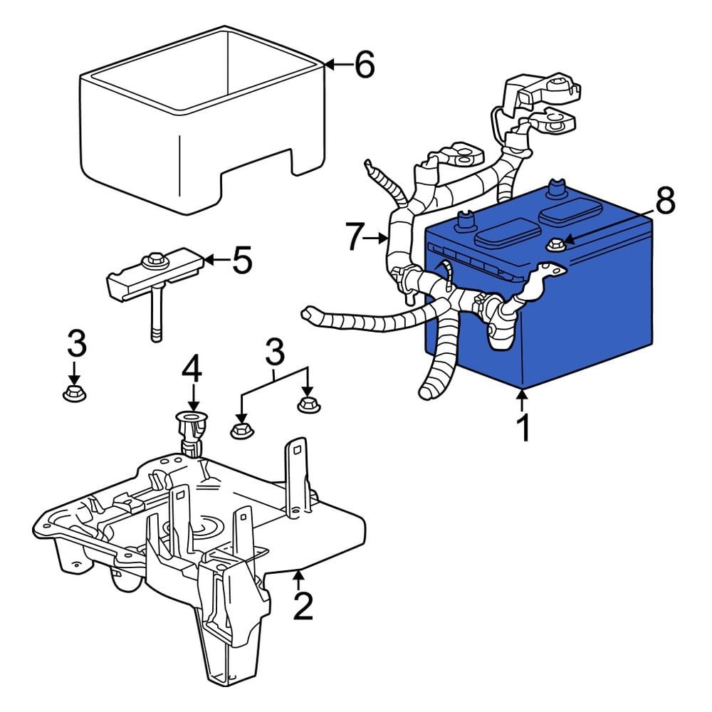 Jeep OE BB34F101AA - Vehicle Battery