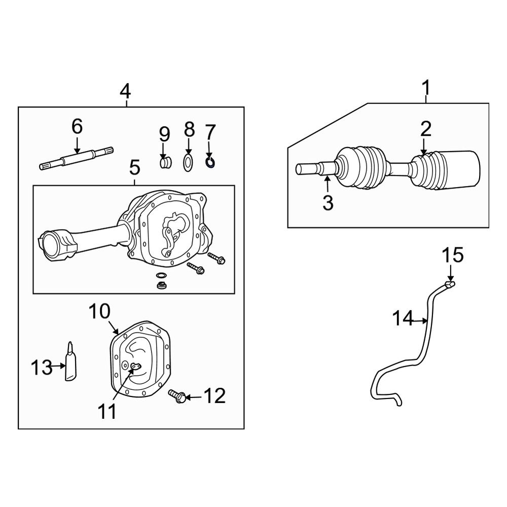 Jeep OE 5066064AA Front Drive Axle Shaft Lock CClip