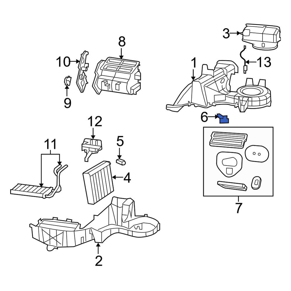 Jeep OE 5143149AA - Front A/C Evaporator Temperature Sensor