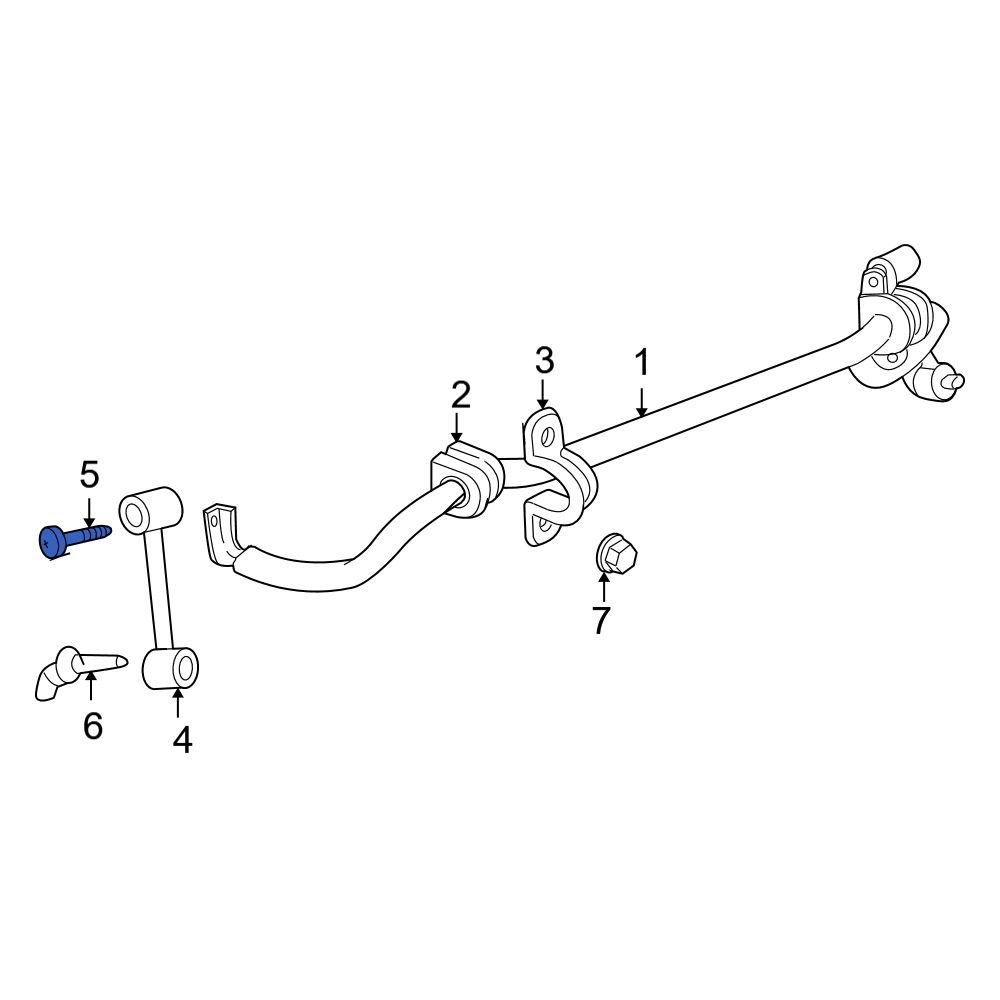 Jeep OE 6509013AA Front Upper Suspension Stabilizer Bar Link Bolt